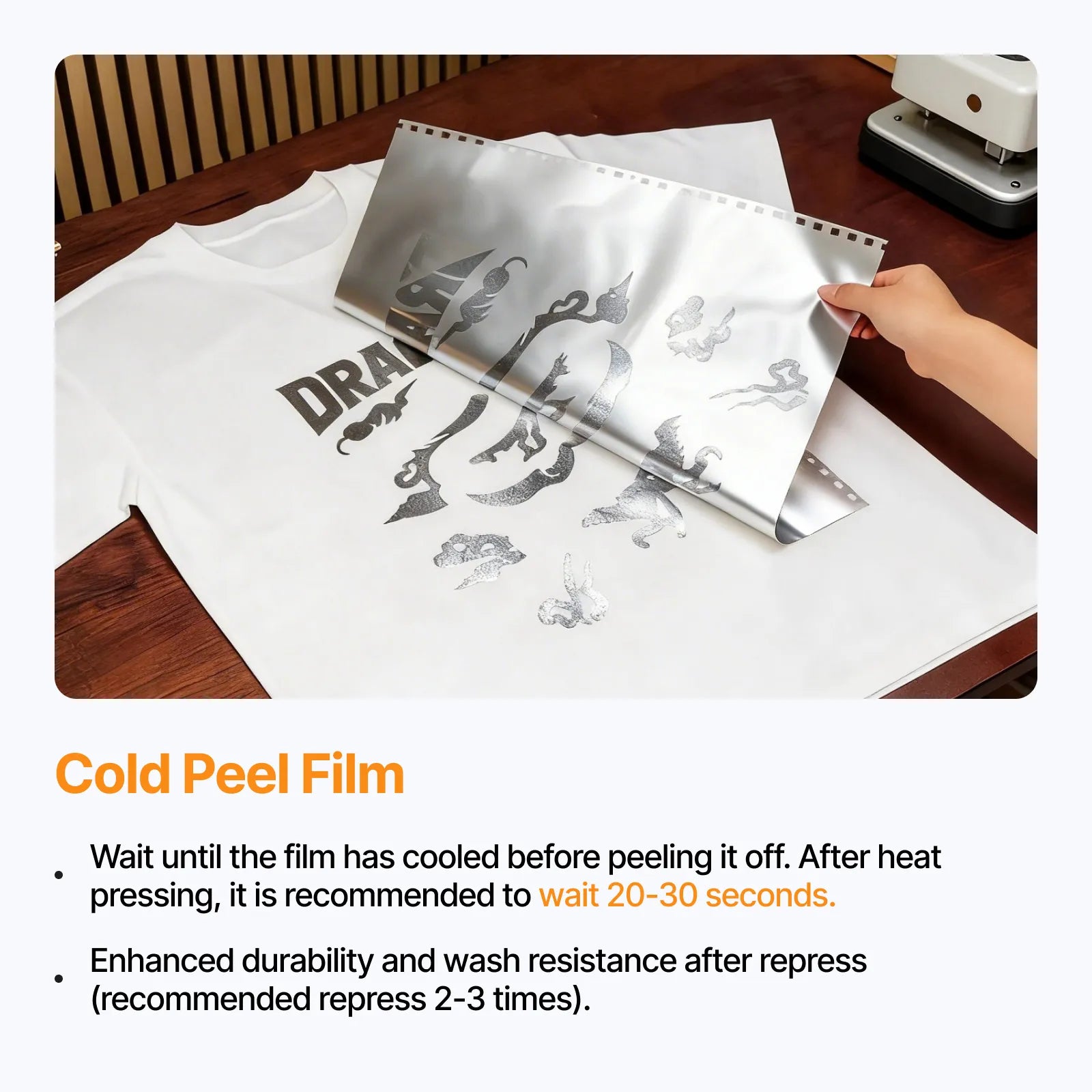 xTool Película DTF efeito prata 30 m — Apparel Printer - Image 4